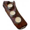 Porta Candele Olivo Smaltato 1