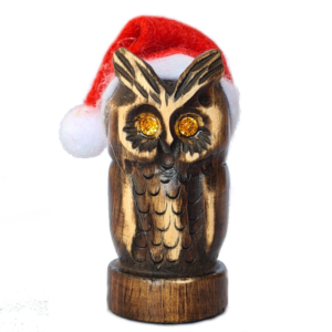 Gufo Cucciolo Natale - Strass Arancio