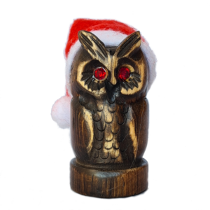 Gufo Cucciolo Natale - Strass Rosso