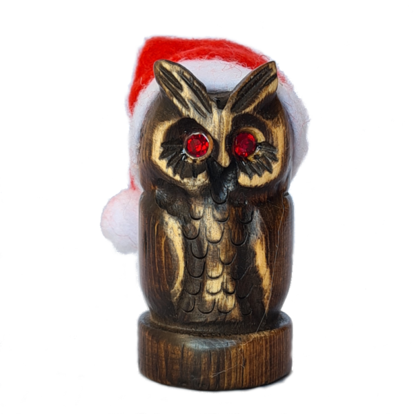 Gufo Cucciolo Natale - Strass Rosso