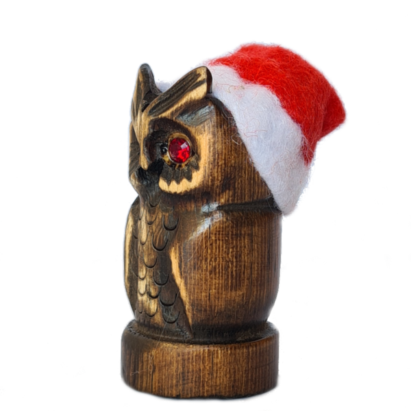 Gufo Cucciolo Natale - Strass Rosso - immagine 2