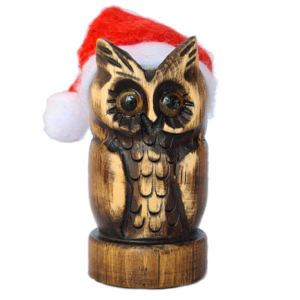 Gufo Cucciolo Natale - Vetro