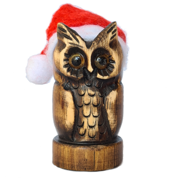 Gufo Cucciolo Natale - Vetro